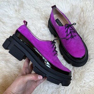 Vibrant Platform Shoes in Purple by MIA